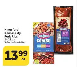 Albertsons Kingsford Kansas City Pork Ribs offer