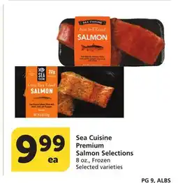 Albertsons Sea Cuisine Premium Salmon Selections offer