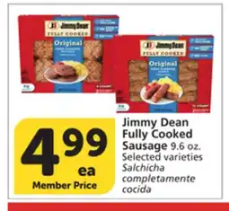 Albertsons Jimmy Dean Fully Cooked Sausage offer