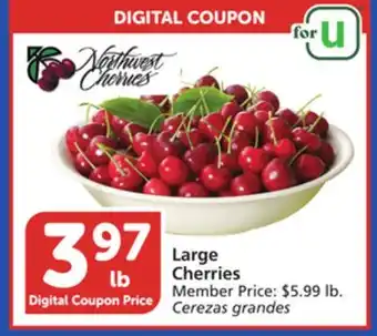 Albertsons Large Cherries offer