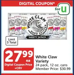 Albertsons White Claw Variety offer