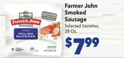 Vallarta Supermarkets Farmer John Smoked Sausage offer