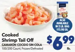 Vallarta Supermarkets Cooked Shrimp Tail Off / CAMARÓN COCIDO SIN COLA offer
