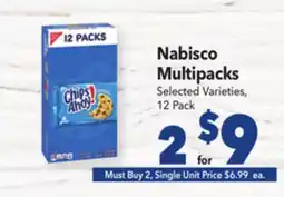 Vallarta Supermarkets Nabisco Multipacks offer