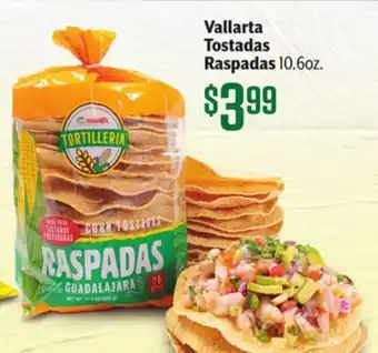 Vallarta Supermarkets Vallarta Tostadas Raspadas offer