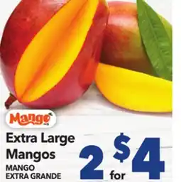 Vallarta Supermarkets Extra Large Mangos / MANGO EXTRA GRANDE offer