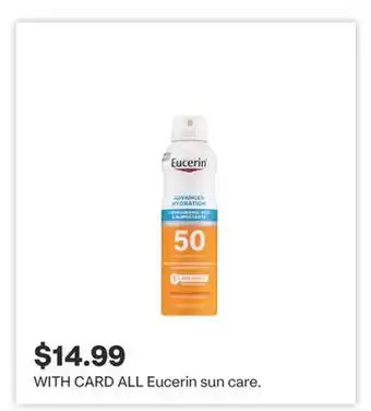 CVS ALL Eucerin sun care offer