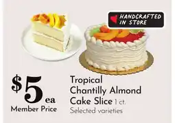 Pavilions Tropical Chantilly Almond Cake Slice offer