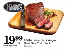 Pavilions USDA Prime Black Angus Beef New York Steak offer