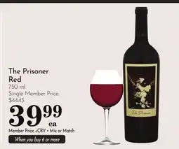 Pavilions The Prisoner Red offer