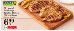 Pavilions All Natural Free Range Boneless Skinless Chicken Breast offer