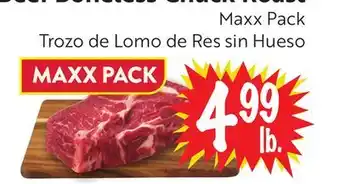 Foodmaxx Beef Boneless Chuck Roast offer