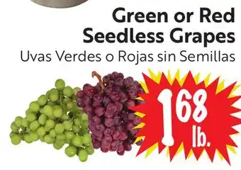 Foodmaxx Green or Red Seedless Grapes offer