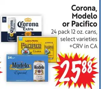 Foodmaxx Corona, Modelo or Pacifico offer