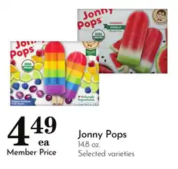 Pavilions Jonny Pops offer