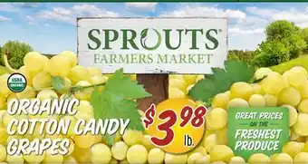 Sprouts Farmers Market Organic Cotton Candy Grapes offer
