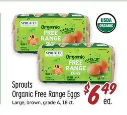 Sprouts Farmers Market Sprouts Organic Free Range Eggs offer