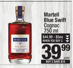 Super King Markets Martell Blue Swift Cognac offer