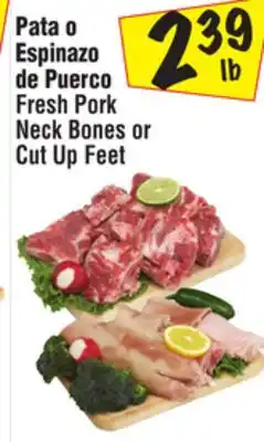 El Super Fresh Pork Neck Bones or Cut Up Feet offer