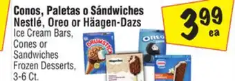 El Super Nestlé, Oreo or Häagen-Dazs Ice Cream Bars, Cones or Sandwiches offer