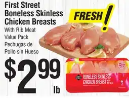 Smart & Final First Street Boneless Skinless Chicken Breasts offer