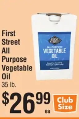 Smart & Final First Street All Purpose Vegetable Oil offer