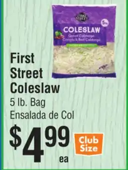 Smart & Final First Street Coleslaw offer