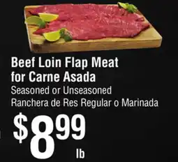 Smart & Final Beef Loin Flap Meat for Carne Asada offer