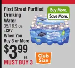 Smart & Final First Street Purified Drinking Water offer