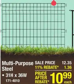 Menards 31H x 36W Multi-Purpose No-Dig Fence Panel offer