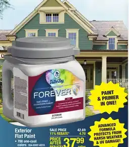 Menards Dutch Boy Forever Exterior Flat Cruisin' Blue Paint+ Primer - 1 gal offer