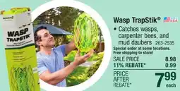 Menards RESCUE! TrapStik Wasp, Mud Dauber and Carpenter Bee Trap offer