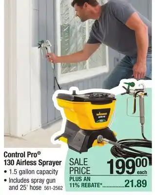 Menards Wagner Control Pro 130 High Efficiency Airless Paint Sprayer offer