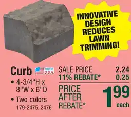 Menards 4-3/4 x 8 x 6 Curb Edger Block - Quarry Gray offer
