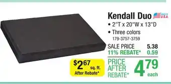 Menards 13 x 20 Charcoal Kendall Duo Paver & Freestanding Wall Block offer