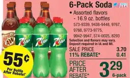 Menards Canada Dry Ginger Ale Soda 16.9 oz Bottles - 6 Pack offer