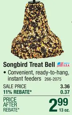 Menards KAYTEE Songbird Treat Bell Bird Seed Cake - 13 oz offer