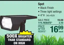 Menards Patriot Lighting Solar LED Spot Landscape Light offer