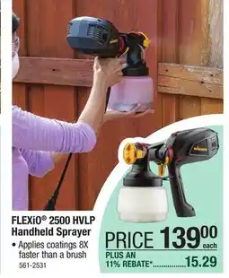 Menards Wagner FLEXiO 2500 HVLP Handheld Sprayer offer