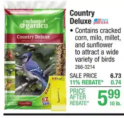 Menards Enchanted Garden Country Deluxe Premium Wild Bird Food Seed Blend - 10 lb offer