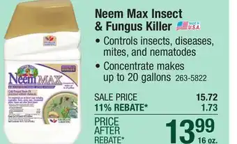 Menards Bonide Captain Jack's Neem Max Concentrate Garden Insect & Fungus Killer - 16 oz offer