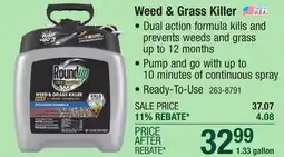 Menards Roundup Dual-Action 365 Weed & Grass Killer Plus 12-Month Preventer with Pump 'N Go 2 Sprayer - 1.33 gal offer
