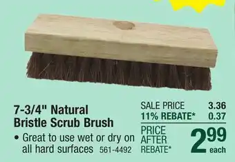 Menards Natural Bristle Scrub Brush offer