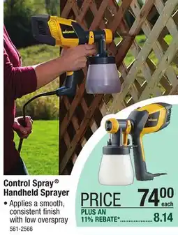 Menards Wagner Control Spray Double Duty Stain Sprayer offer