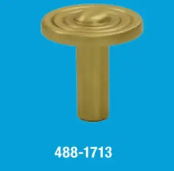 Menards Mastercraft Matte Gold Cabinet Knob offer