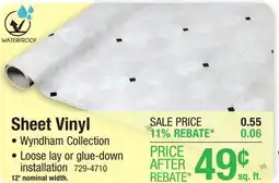Menards Tarkett Wyndham Fog Sheet Vinyl 12 ft. Wide offer