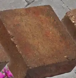 Menards 6 x 6 Sienna Tumbled Belgian Reversible Paver offer