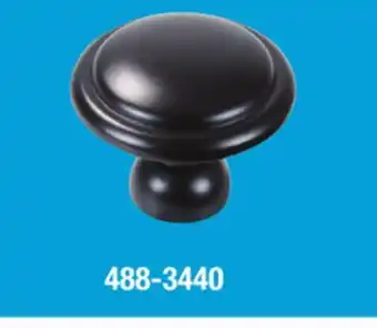 Menards Mastercraft Matte Black Cabinet Knob offer