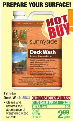 Menards Sunnyside Deck Wash - 1 gal offer