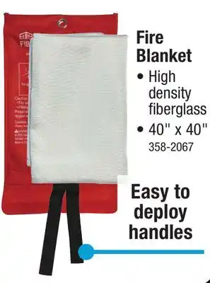 Menards Fiberglass Fire Blanket offer